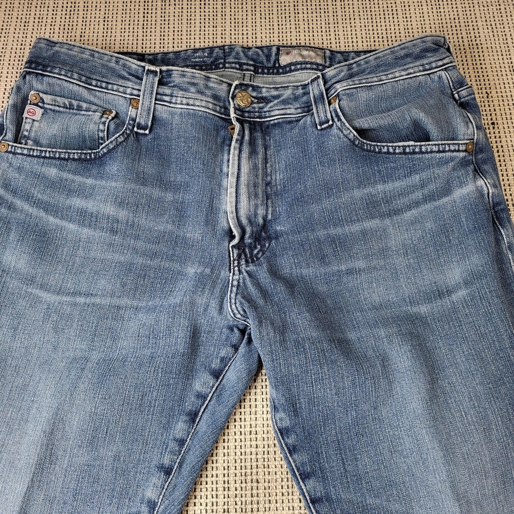 AG Adriano Goldschmied Tellis Jeans Mens 35x28 Blue Slim Straight Denim Pants
